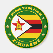 trots om uit Zimbabwe te komen Magneet (Voorkant)