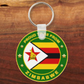 trots om uit Zimbabwe te komen Sleutelhanger (Voorkant)