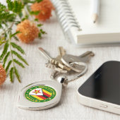 trots om uit Zimbabwe te komen Sleutelhanger (Zijkant)