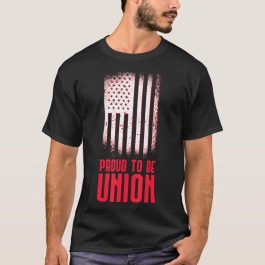 trots om vakbondsarbeider te worden t-shirt (Voorkant)