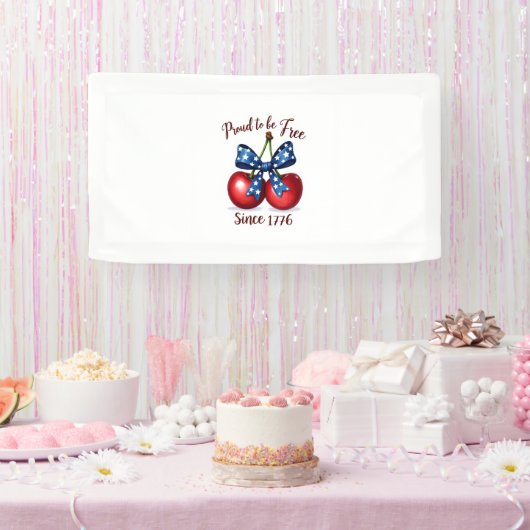 Trots om vrij te zijn 1776 Banner (Feest)