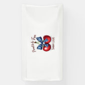 Trots om vrij te zijn 1776 Banner (Verticaal)