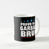 Trots om vuilnis te zijn Bruh Grappige vrouwen Man Koffiemok (Voorkant rechts)