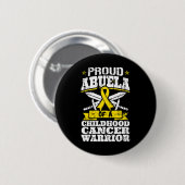 Trots op Abuela van een kinderkankerstrijder Aware Ronde Button 5,7 Cm (Voorkant /achterkant)