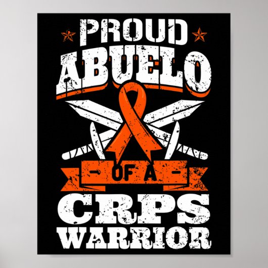 Trots op Abuelo van een CRPS Warrior RSD Awareness Poster (Voorkant)