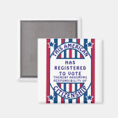 trots op Amerikaans staatsburgerschap Magneet (Voorkant / Achterkant)