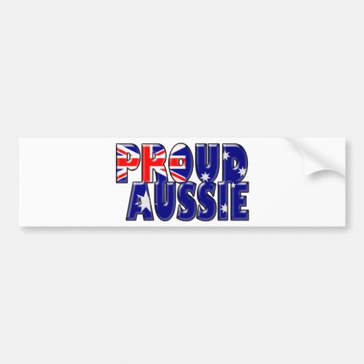 trots op Aussie Bumpersticker (Voorkant)