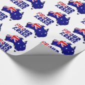 trots op Aussie Cadeaupapier (Hoek)