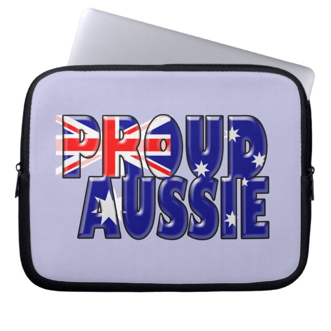 trots op Aussie Laptop Sleeve (Voorkant)