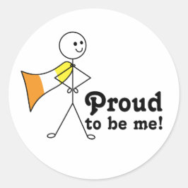 Trots op Be Me Maverique Pride vlag super held Ronde Sticker