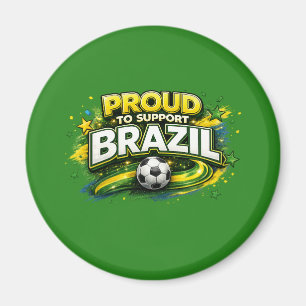 TROTS OP BRAZILIË Voetbalfan   Braziliaanse Ma Magneet