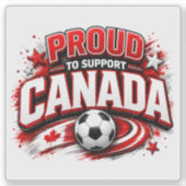 TROTS OP CANADA Voetbalfan | Canadees  Sticker (Voorkant)