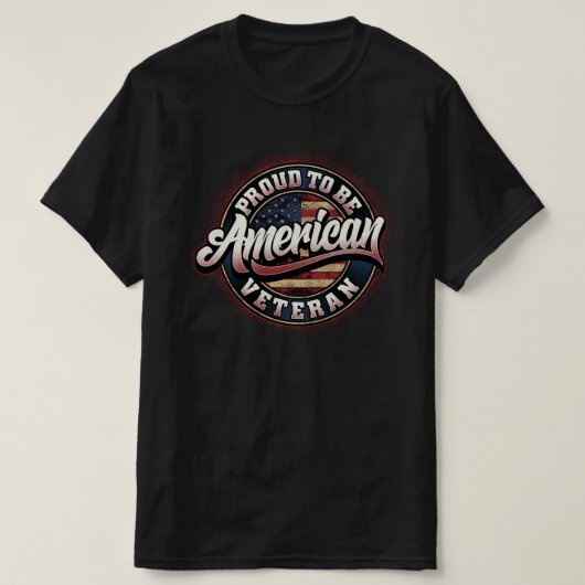 trots op de amerikaanse veteranendag t-shirt (Design voorkant)