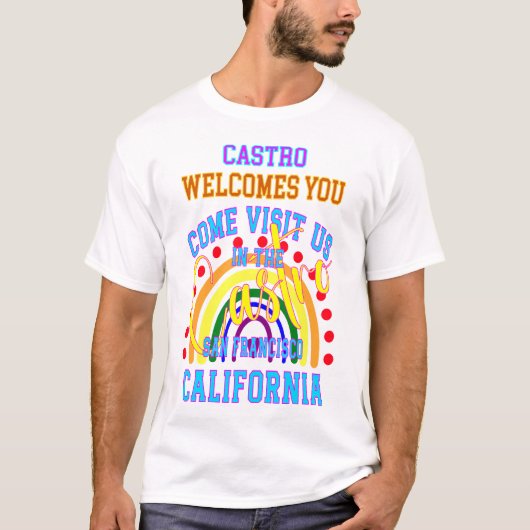 Trots op de Castro: Ontdek de Vibra van San Franci T-shirt (Voorkant)