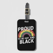 Trots op de Gay and Black Pride 2025 Bagagelabel (Voorkant (verticaal))