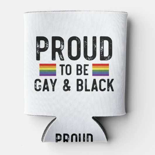 Trots op de Gay and Black Pride 2025 Blikjeskoeler (Voorkant)