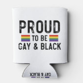 Trots op de Gay and Black Pride 2025 Blikjeskoeler (Achterkant)