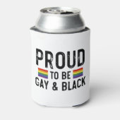 Trots op de Gay and Black Pride 2025 Blikjeskoeler (Blikje Achterkant)