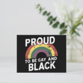Trots op de Gay and Black Pride 2025 Briefkaart (Staand voorkant)