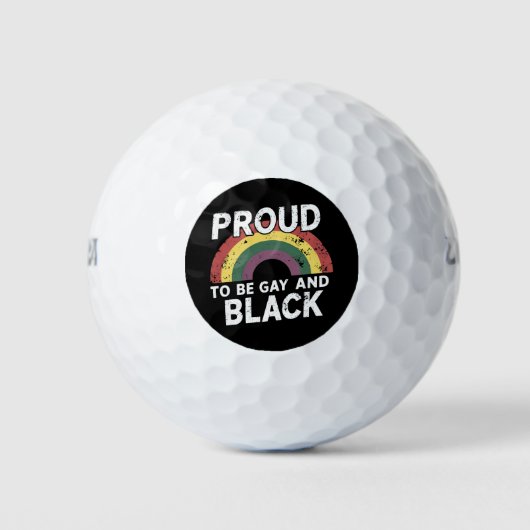 Trots op de Gay and Black Pride 2025 Golfballen (Voorkant)
