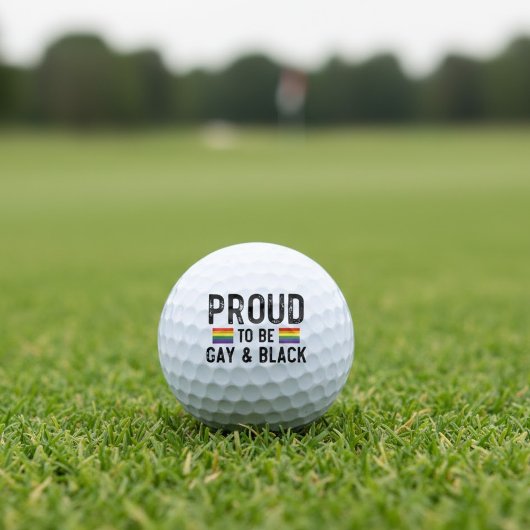 Trots op de Gay and Black Pride 2025 Golfballen