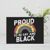 Trots op de Gay and Black Pride 2025 Kaart (Staand voorkant)