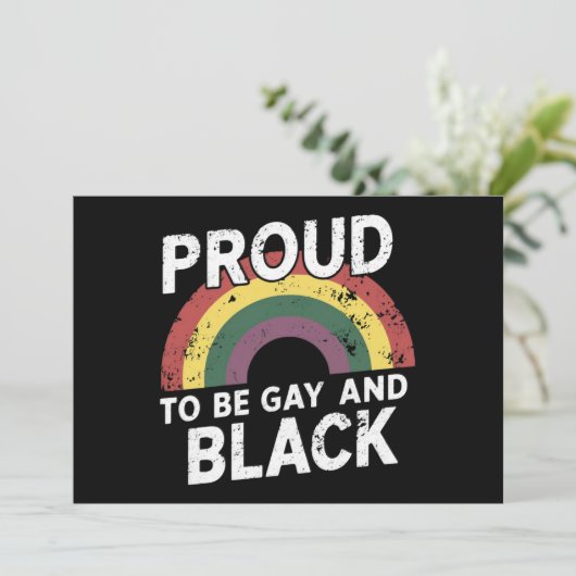 Trots op de Gay and Black Pride 2025 Kaart (Staand voorkant)