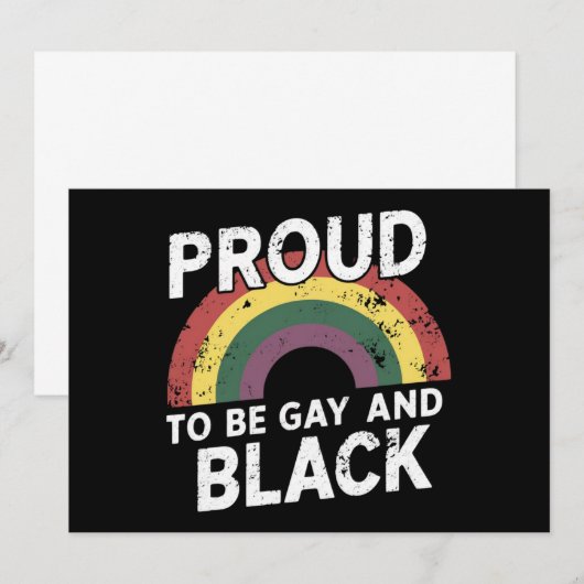 Trots op de Gay and Black Pride 2025 Kaart (Voorkant / Achterkant)
