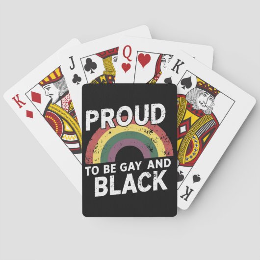 Trots op de Gay and Black Pride 2025 Pokerkaarten (Achterkant)