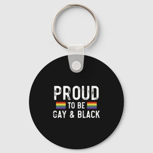 Trots op de Gay and Black Pride 2025 Sleutelhanger (Voorkant)