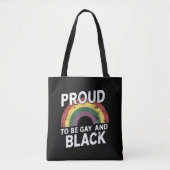 Trots op de Gay and Black Pride 2025 Tote Bag (Voorkant)