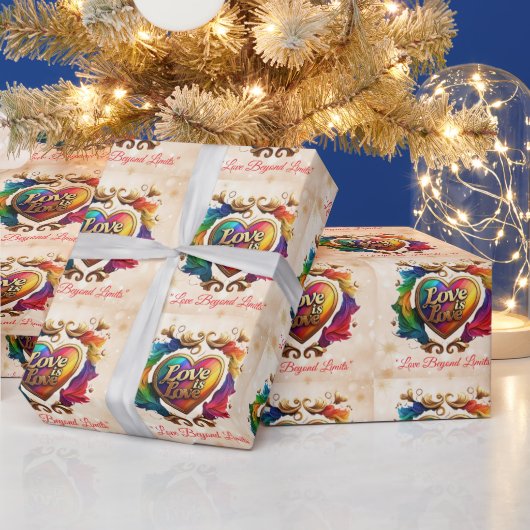 "Trots op de gouden liefde" Cadeaupapier (Feestdagen)