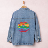 Trots op de LGBT-gemeenschap. Regenboogdonut Denim Jacket (Hangar)