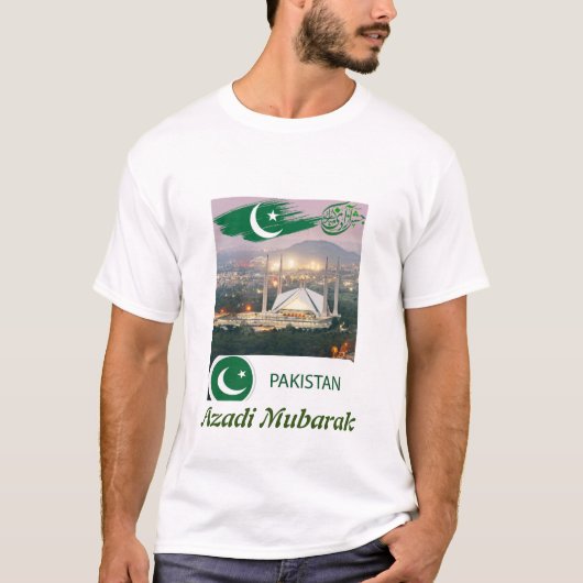 Trots op de natie: Pakistaanse onafhankelijkheid! T-shirt (Voorkant)