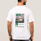 Trots op de natie: Pakistaanse onafhankelijkheid! T-shirt (Achterkant)