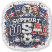 TROTS OP DE VS | Amerikaans Sticker (Voorkant)