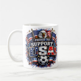 TROTS OP DE VS Te ondersteunen USA Voetbalfan | Am Koffiemok
