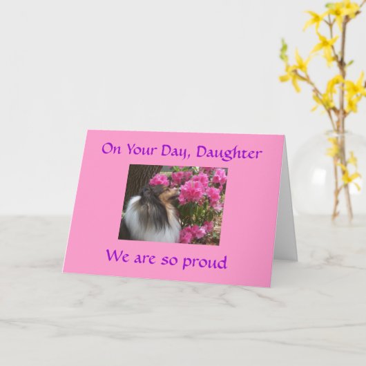 TROTS OP DOCHTER DIE AFSLOOT KAART (Gele Bloem)