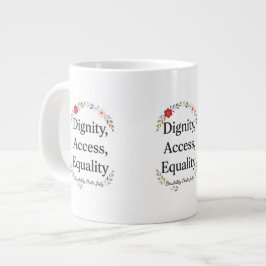 Trots op een beperking grote koffiekop