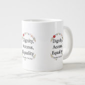 Trots op een beperking grote koffiekop (Voorkant rechts)