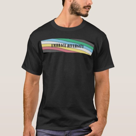 trots op een beperking- omarm diversiteit t-shirt (Voorkant)