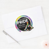Trots op een beperking ronde sticker (Envelop)