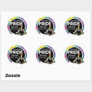 Trots op een beperking ronde sticker