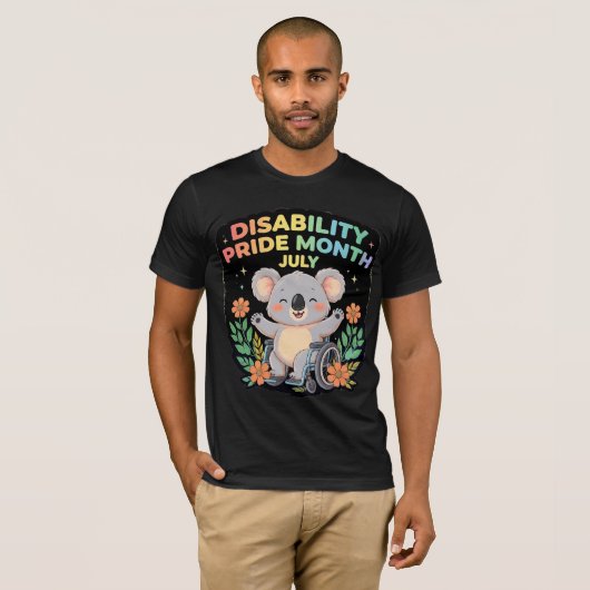 Trots op een beperking t-shirt (Voorkant volledig)