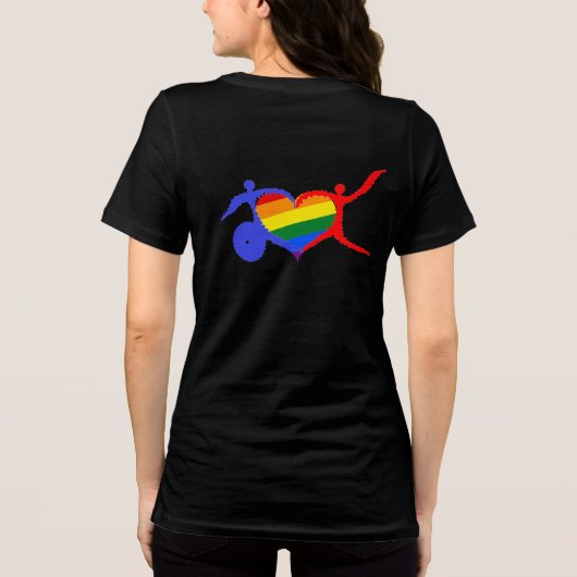 Trots op een beperking Tri-Blend shirt (Achterkant)