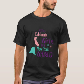 Trots op een Californië in een New Yorkse wereld T-shirt