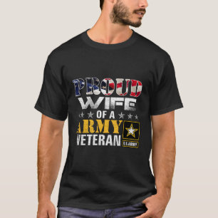 Trots op een leger veteraan Amerikaanse vlag milit T-shirt