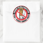 Trots op een vrij 10+ jaar ronde sticker (Tas)