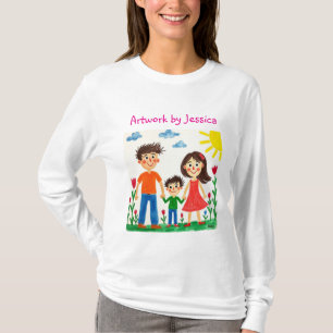Trots op het kunstwerk van je kind t-shirt