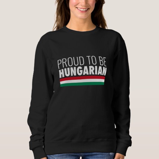 Trots op Hongaarse vlag Trui (Voorkant)
